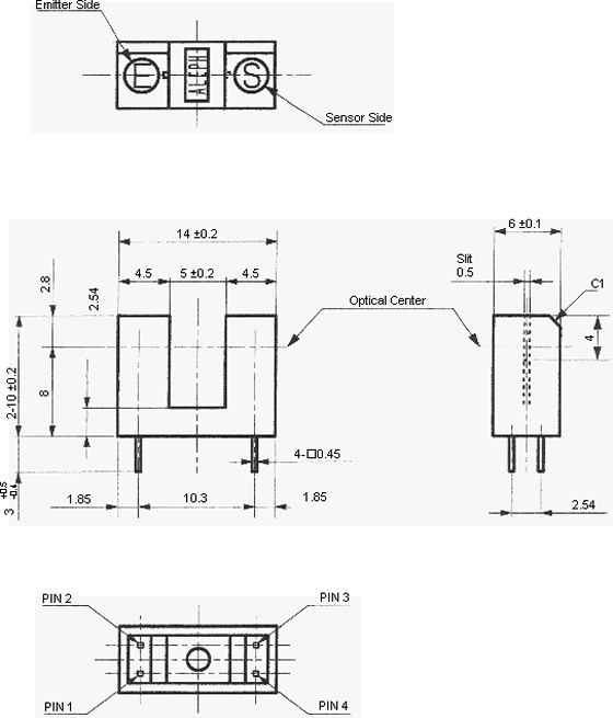 Aleph OJ-111 Interruptor Type Opto Sensor