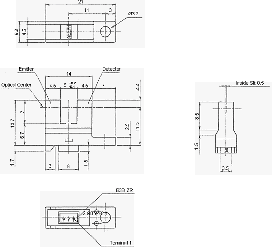 Aleph OJ-461 Interruptor Type Opto Sensor