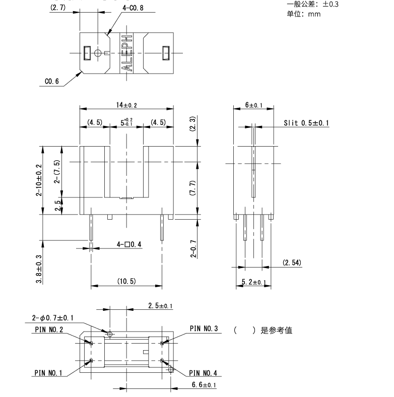 OJN-161 outline drawing