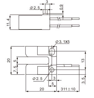 PS-7711 / PS-7260 outline drawing