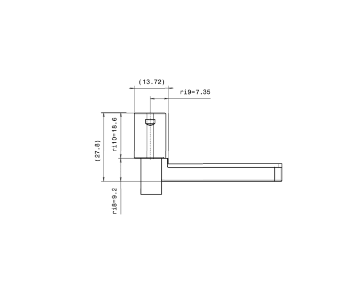 Linear Level Sensor outline drawing