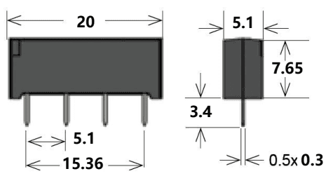 PH1S1A151K outline drawing